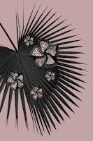 Fan Palm Floral Glitter 3 ταπετσαρία