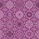 Oriental Tiles Of Morocco Pink Silver