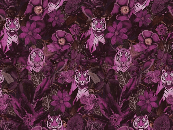 Fancy Jungle Opulence With Tigers