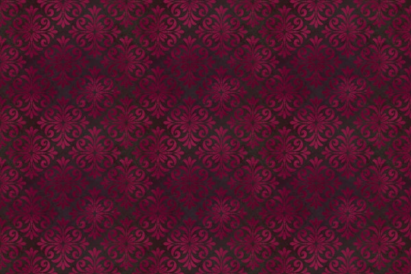 Classic Tile Ornament Pattern Burgundy