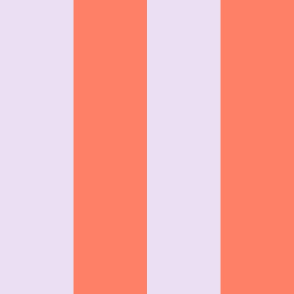 Bold vertical stripes lavender coral