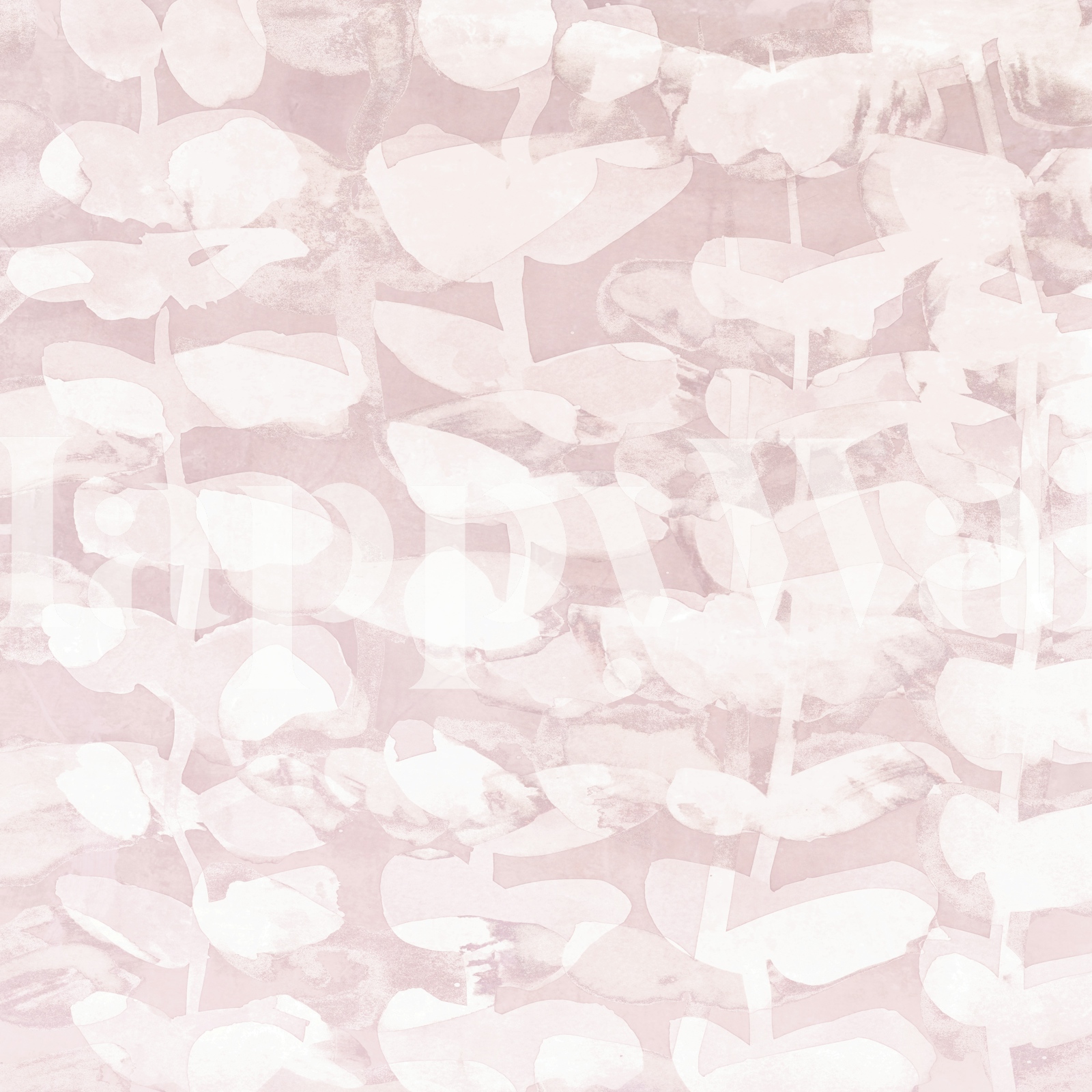 Vintage Floral Rose Wallpaper in Soft Pink