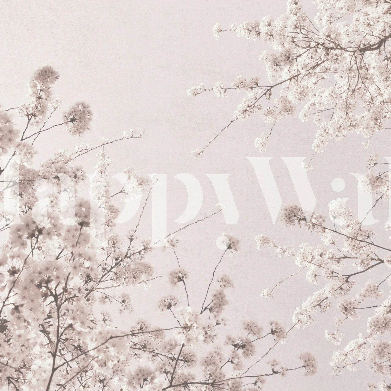 Tapeta Soft spring z kwiatowymi wzorami