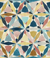 Modern Geometric Kaleidoscope Quest behang