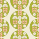 Retro 70s Funky florals in vintage green