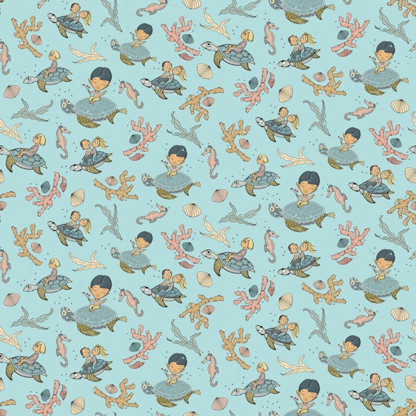 Turtle Ride in Deep Ocean