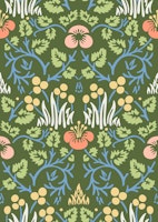 Victorian Eyebright pattern 3 behang
