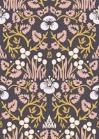 Victorian Eyebright pattern 6 behang