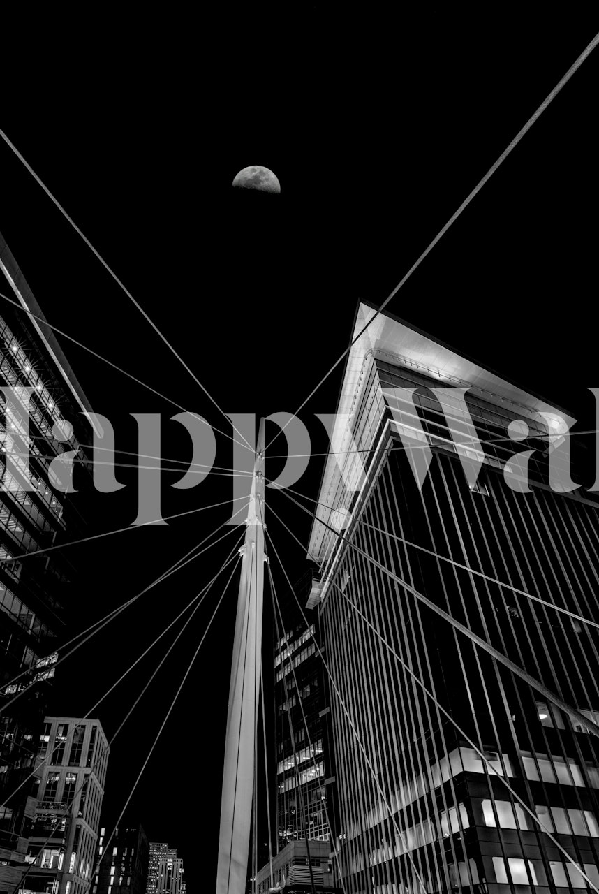 Poloha měsíce nad tapetou Millennium Bridge