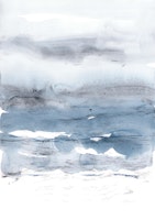 dissolving landscape - blue tapet