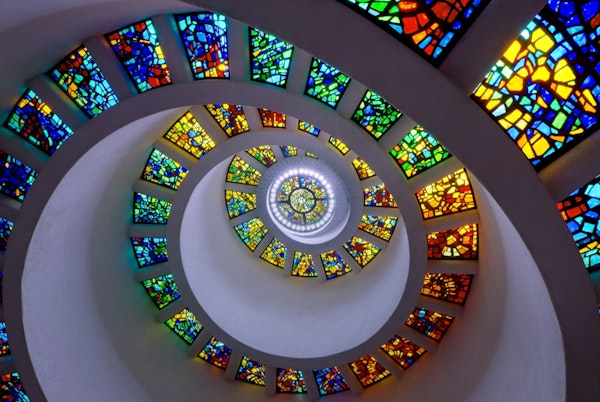 Stained Glass Spirals