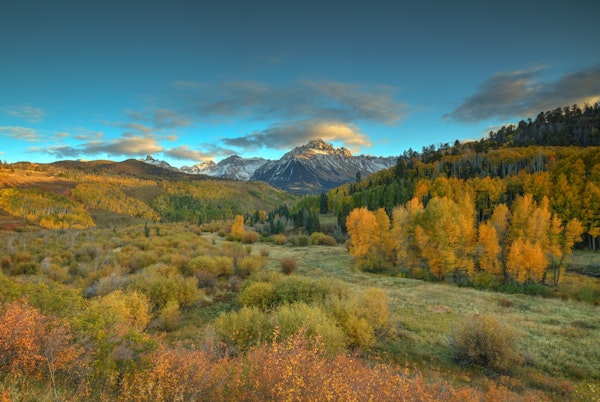Autumn Sunset Over Mount Sneffels