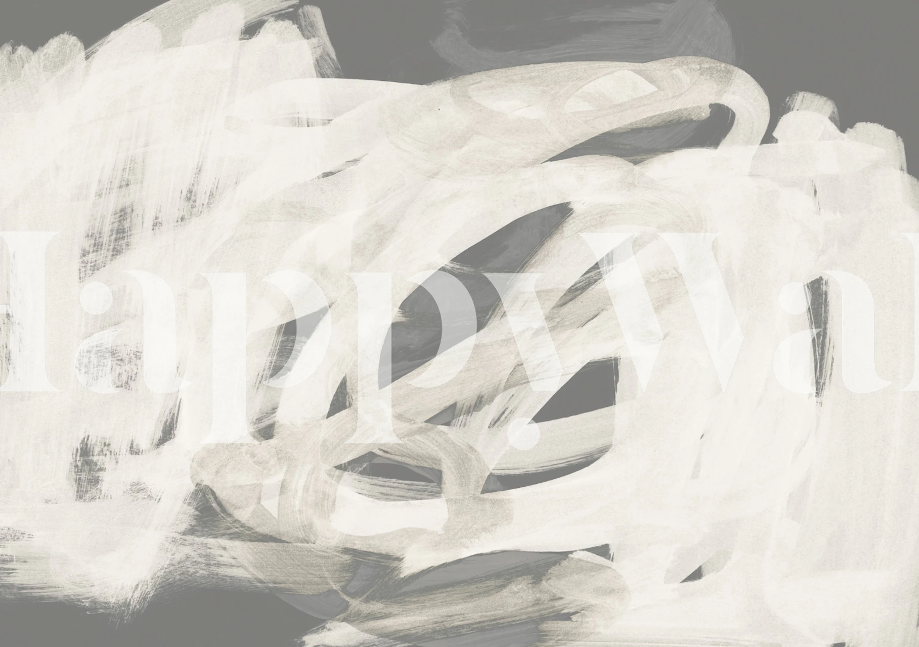 Abstract brushstroke pattern in neutral tones wallpaper