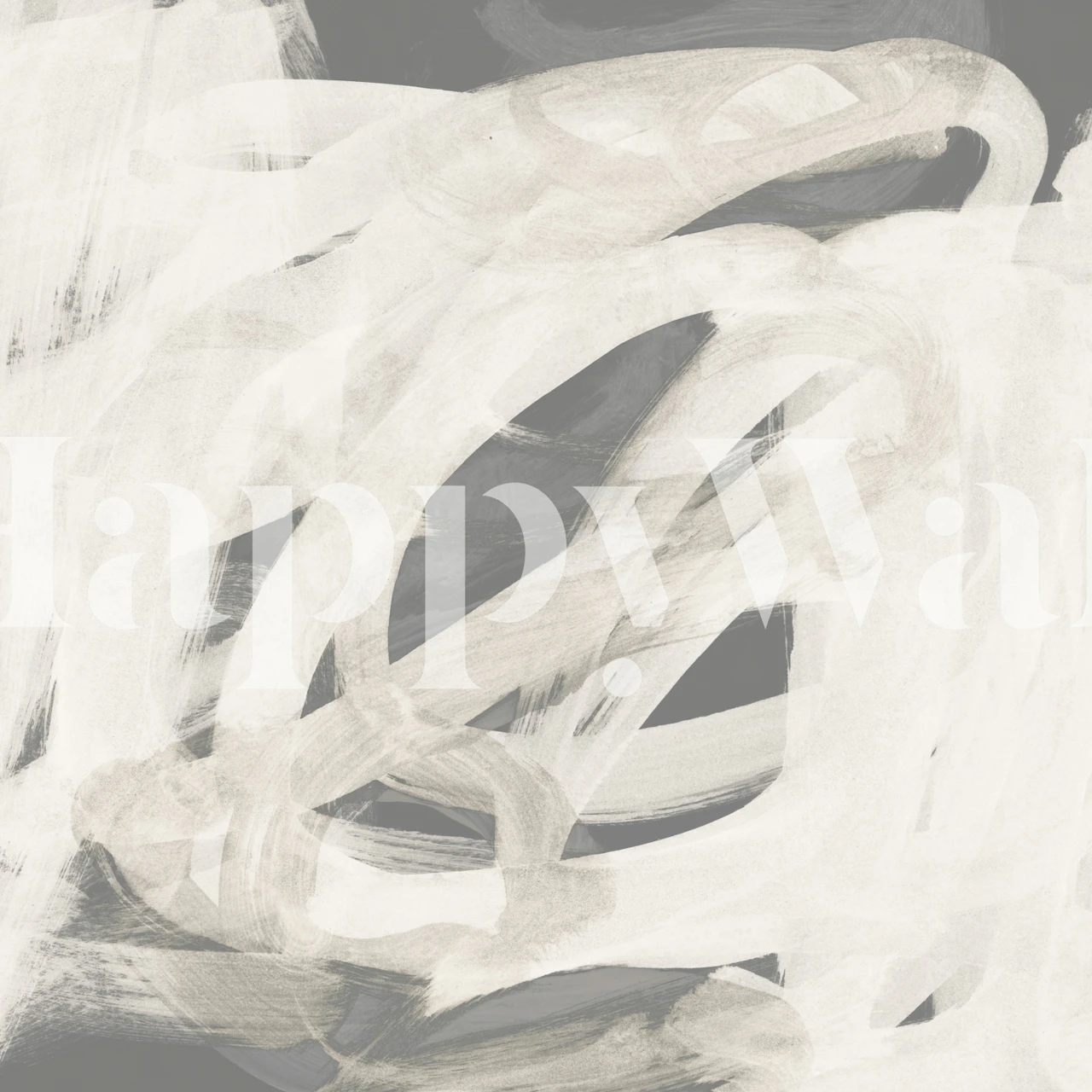 Brushstrokes neutral wallpaper in a room