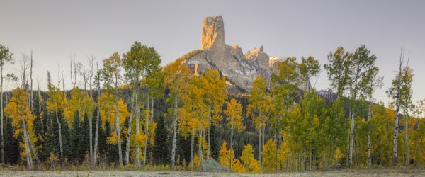 Sunrise Over Chimney Rock Colorado