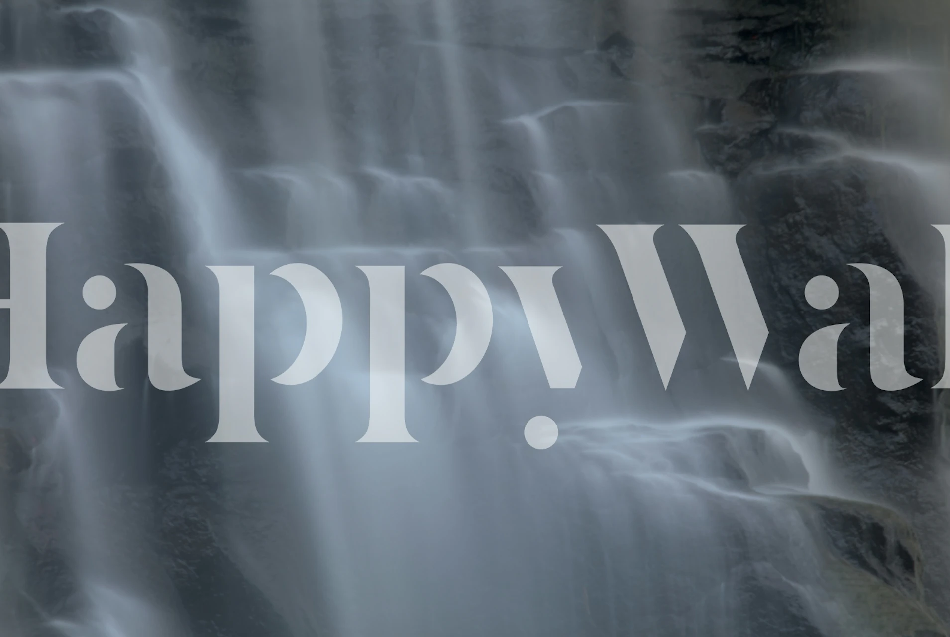 Soft Cascades wallpaper in a room