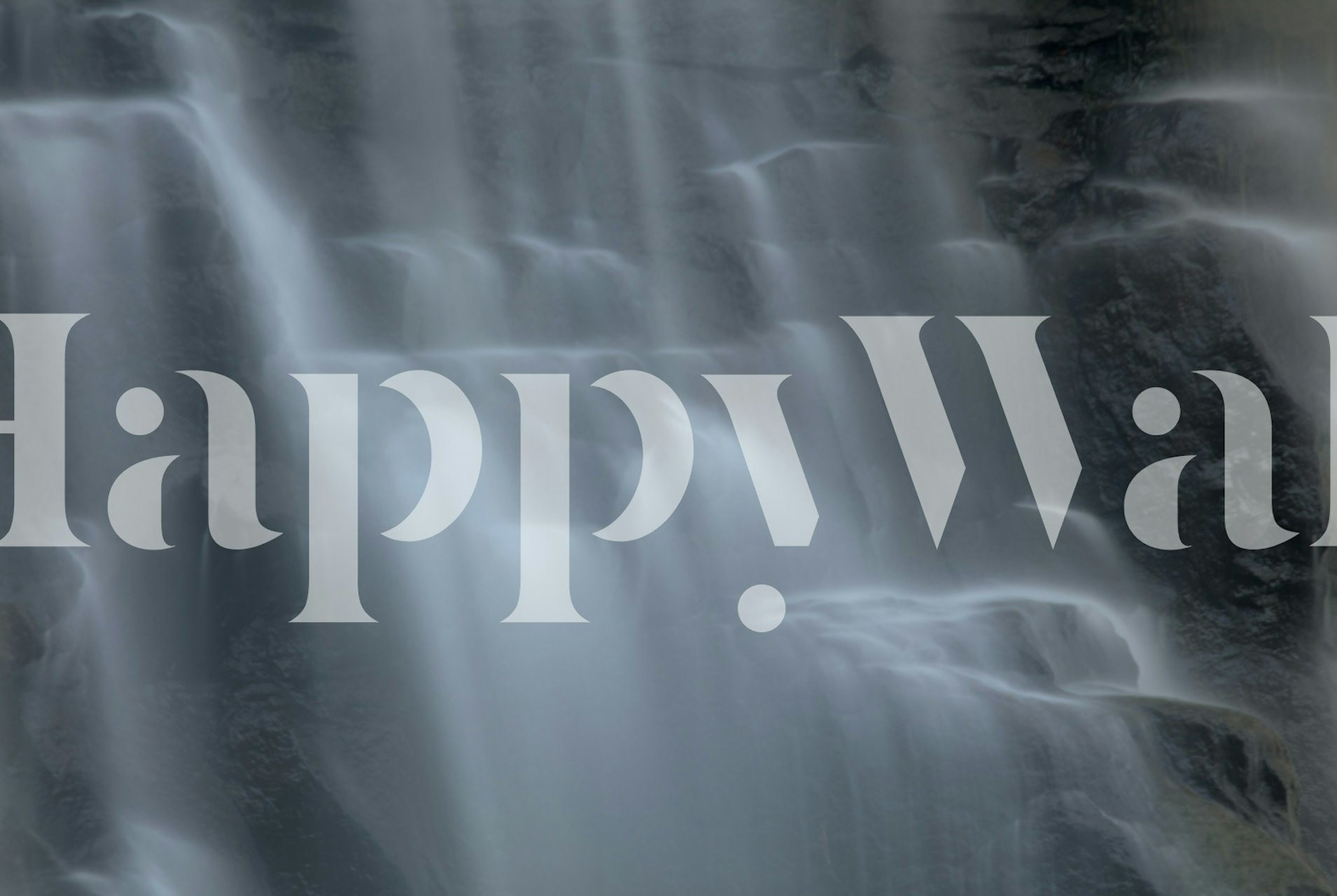 Soft Cascades wallpaper in a room