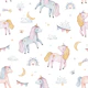 Enchanted Unicorns - white