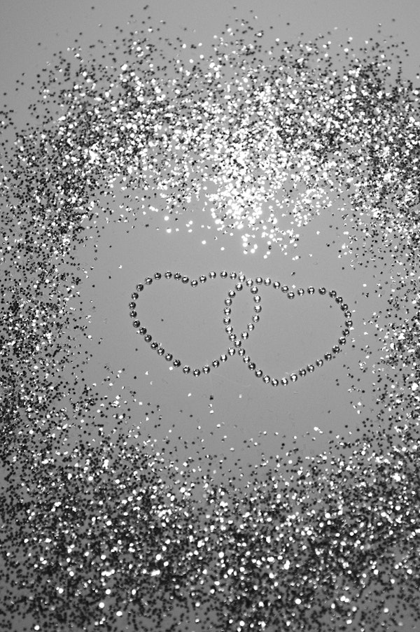 Sparkling Glitter Hearts 3