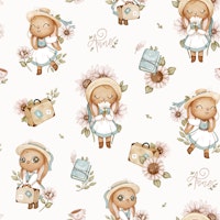 Bunny Anne - white tapeta