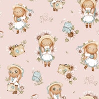 Bunny Anne - pink tapeta