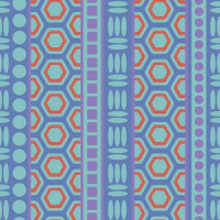 Byzantium Mediterranean Geometric Aqua Blue wallpaper