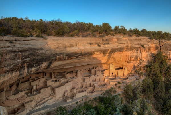 Last Rays Over Cliff Palace At Mesa Verde