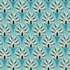 Acanthus Classical Botanical Leaf Aqua Teal