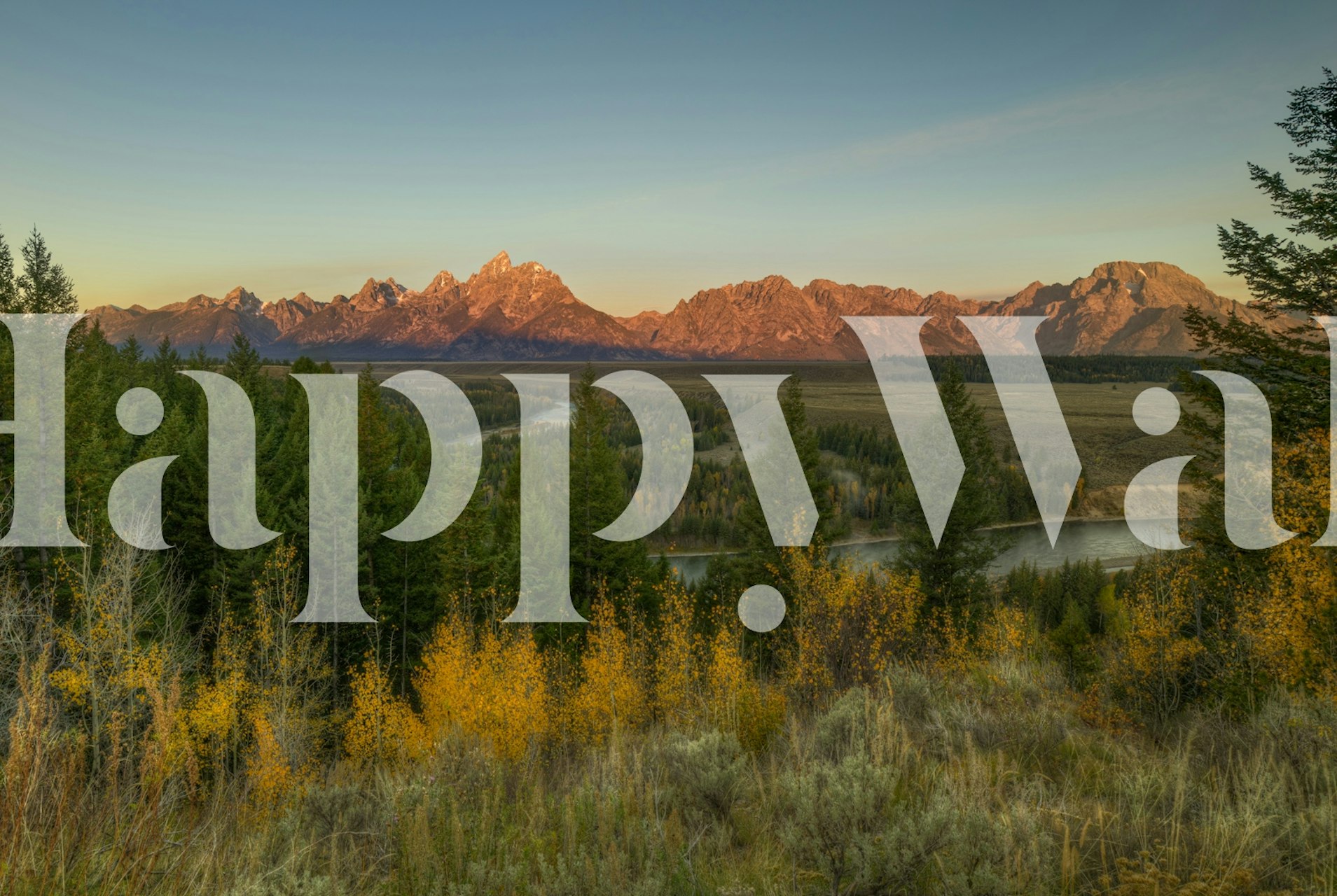 Tapeta Dawn at The Snake River And The Grand Tetons