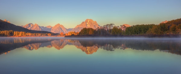 Sunrise Reflection At Oxbow Bend