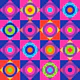 GEOMETRIC CIRCLE TILES Grid - Disco Revival