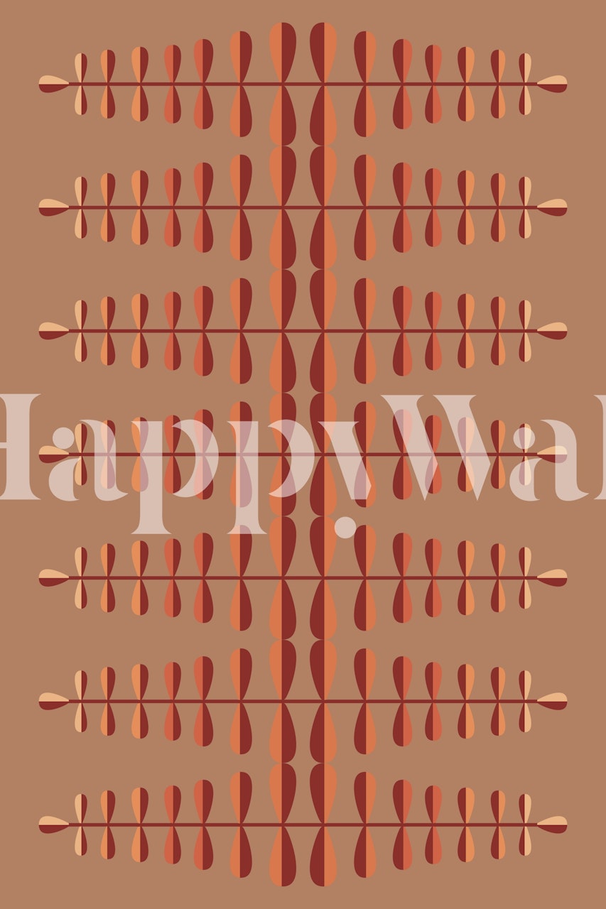 Organic Fall Minimalist behang in een kamer