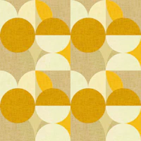 Mustard circles tapete