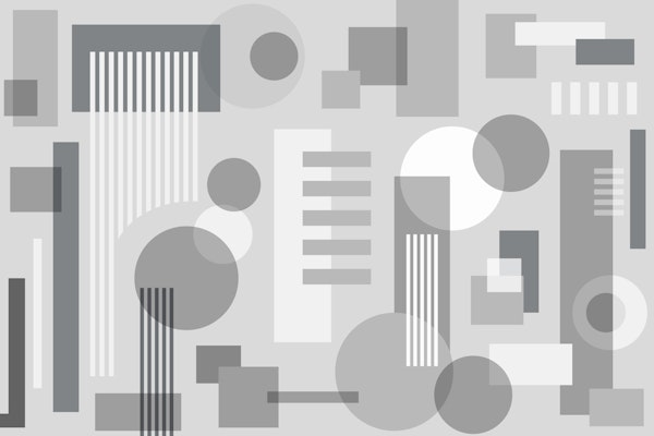 Geometric Bauhaus Abstract Minimal Grey Tones