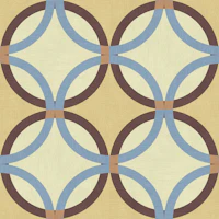 Blue retro circles tapete