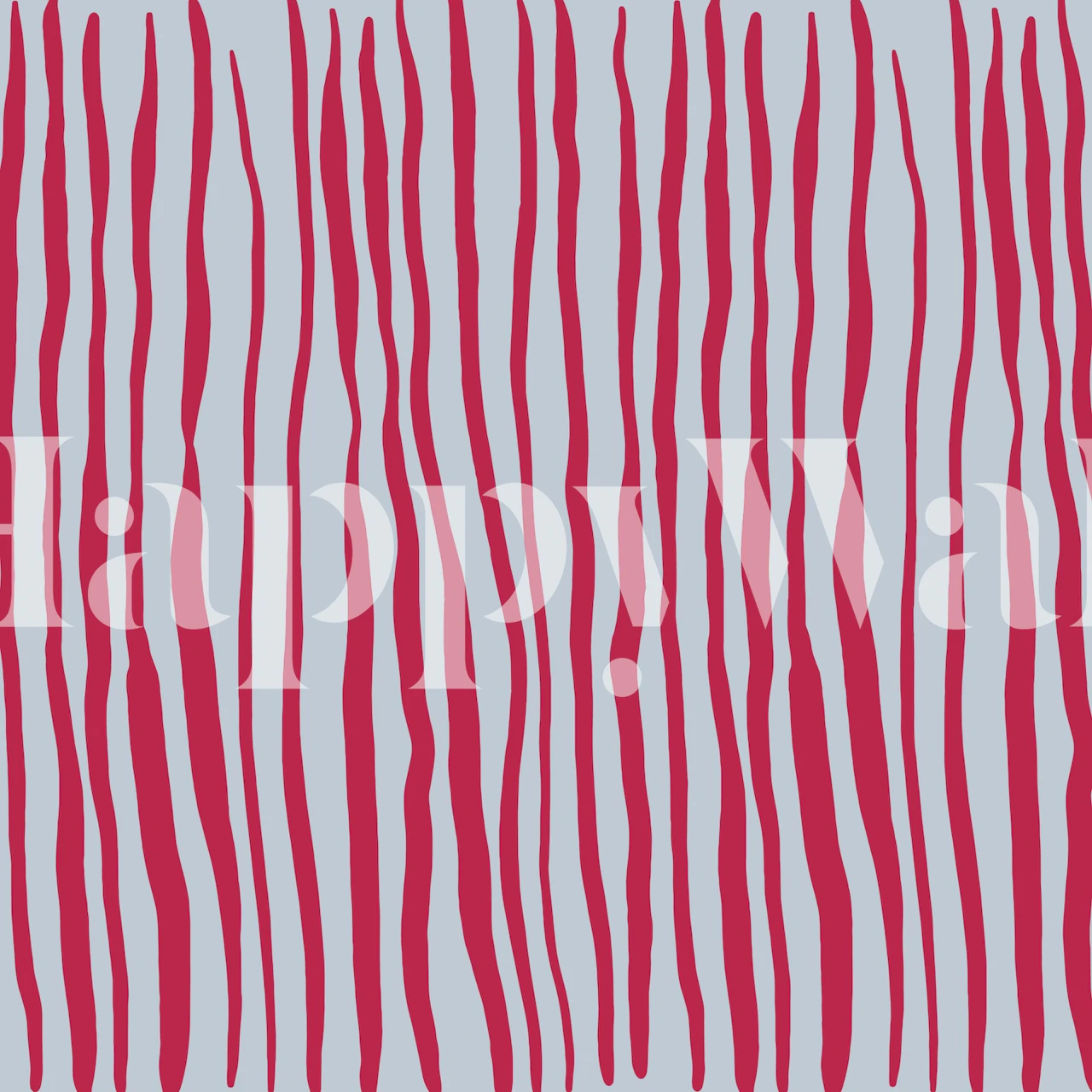 Vertical striped wallpaper in magenta and light gray colors