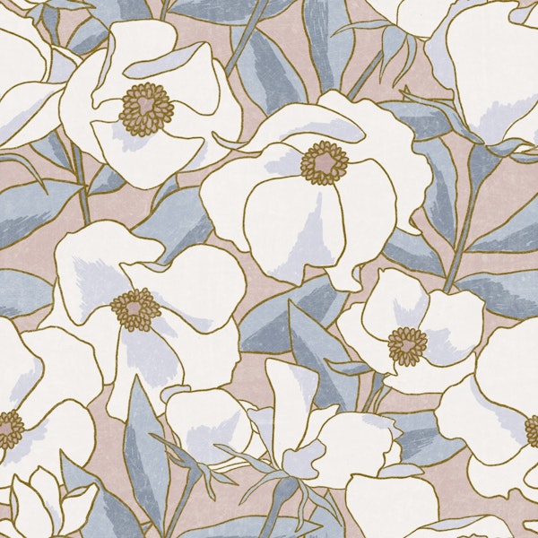 Carolina (mauve and blue)