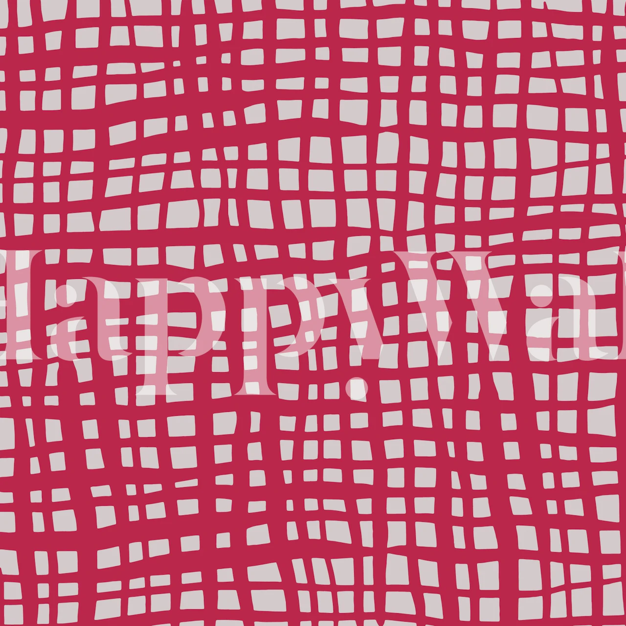 Tapeta retro grid pattern u sobi