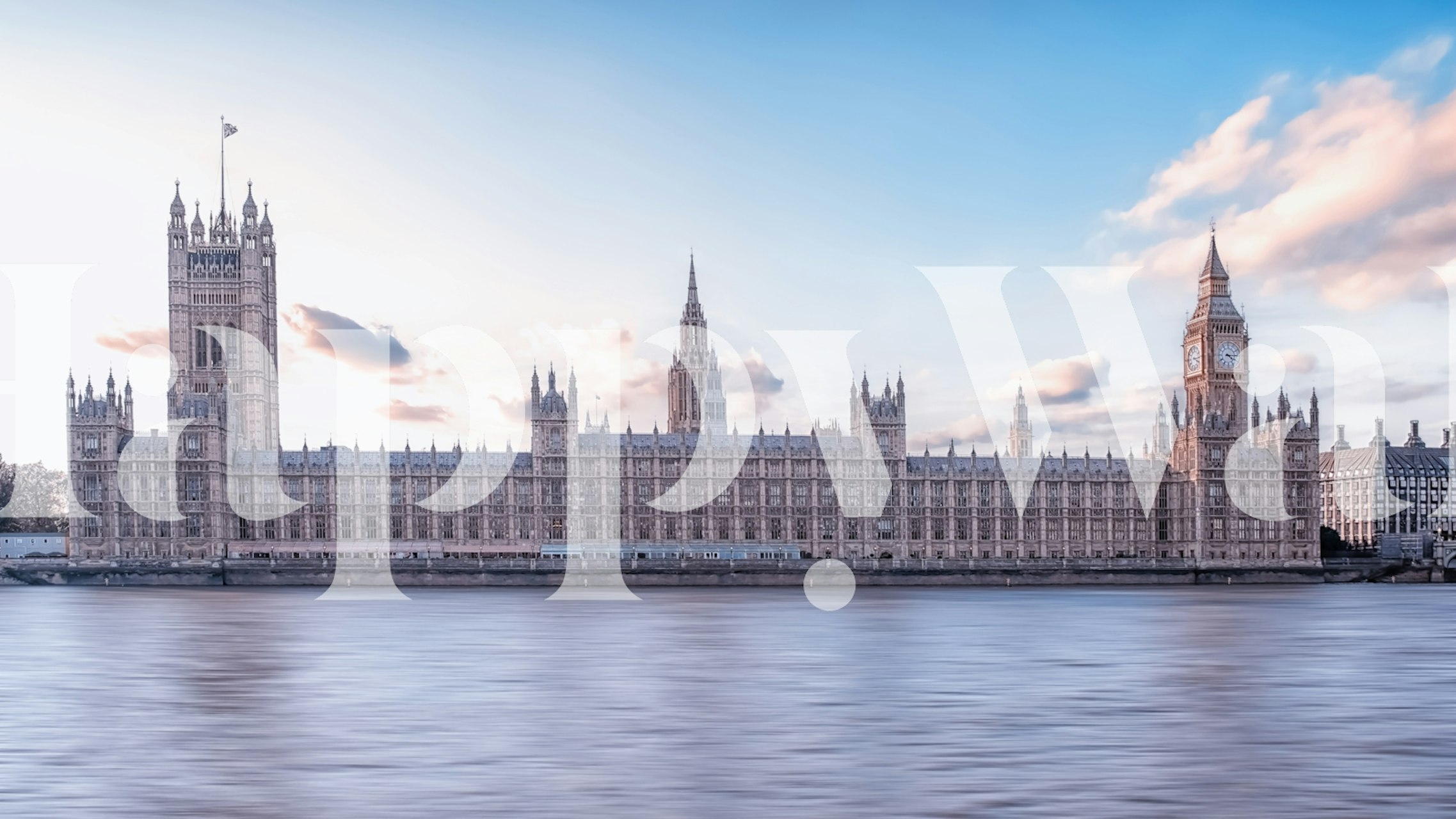 carta da parati London Landmark in una stanza