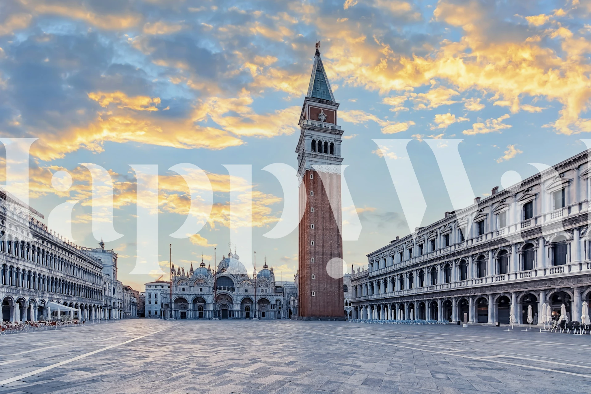 Papier peint San Marco Square dans une pièce stylée