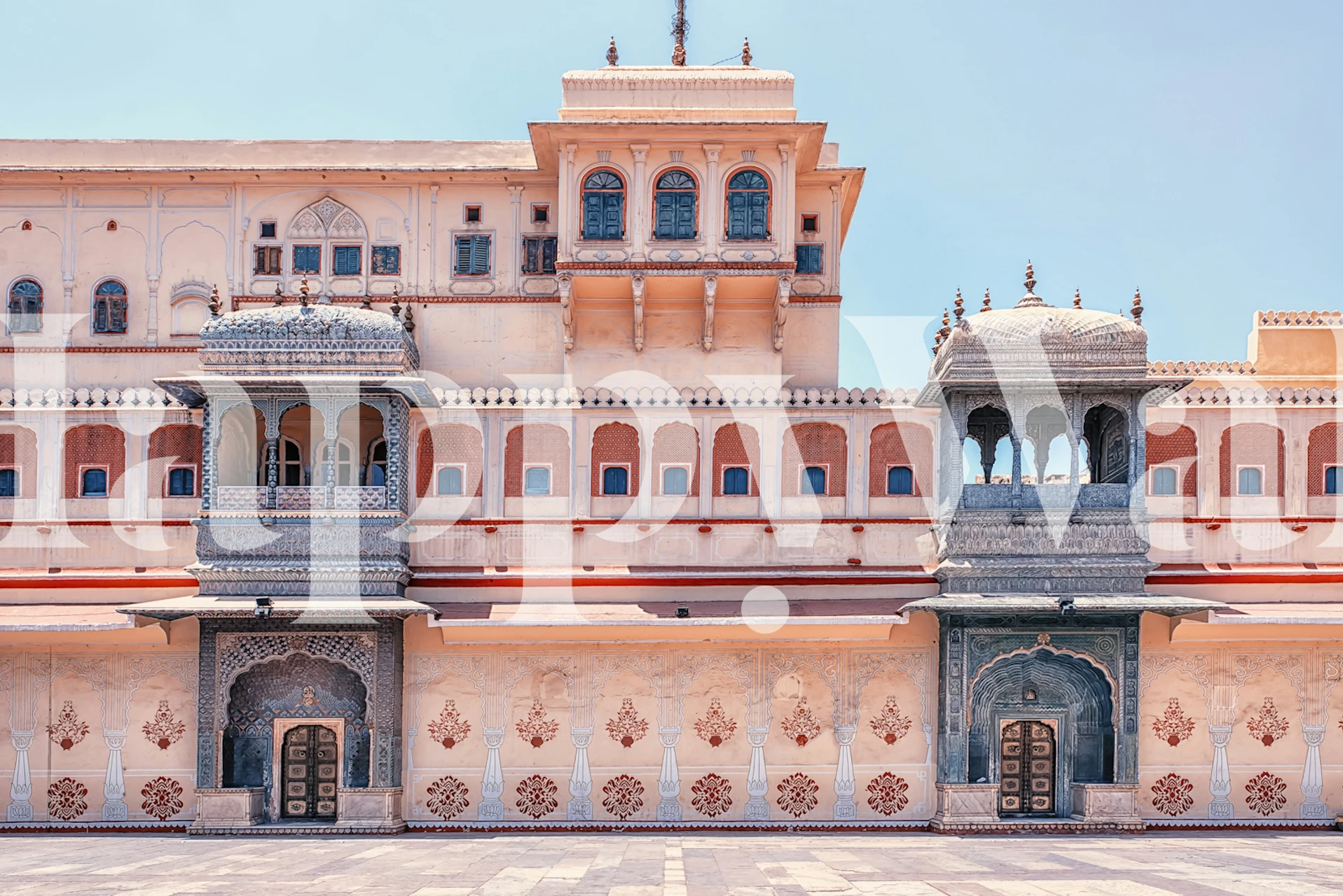Palace In Jaipur wallpaper displayed in a room