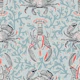 Lobster and crab coastal nostalgia mint