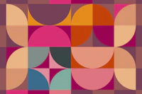 Mid-Century Spring Geometry wallpaper