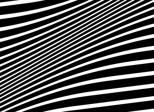 Op-Art Optical Illusion Lines Retro Graphic