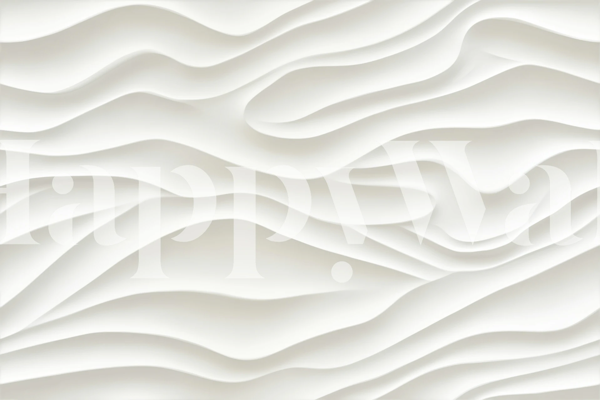 Helle, gewellte Textur in Weiß Tapete