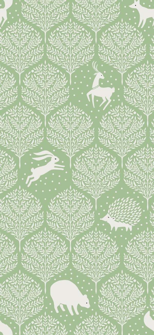 Green Forest With Animals for Kids