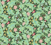 Victorian Leicester pattern on Black 2 larger wallpaper