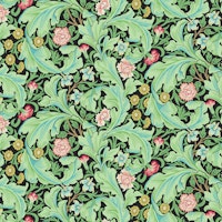 Victorian Leicester pattern on Black 2 larger carta da parati