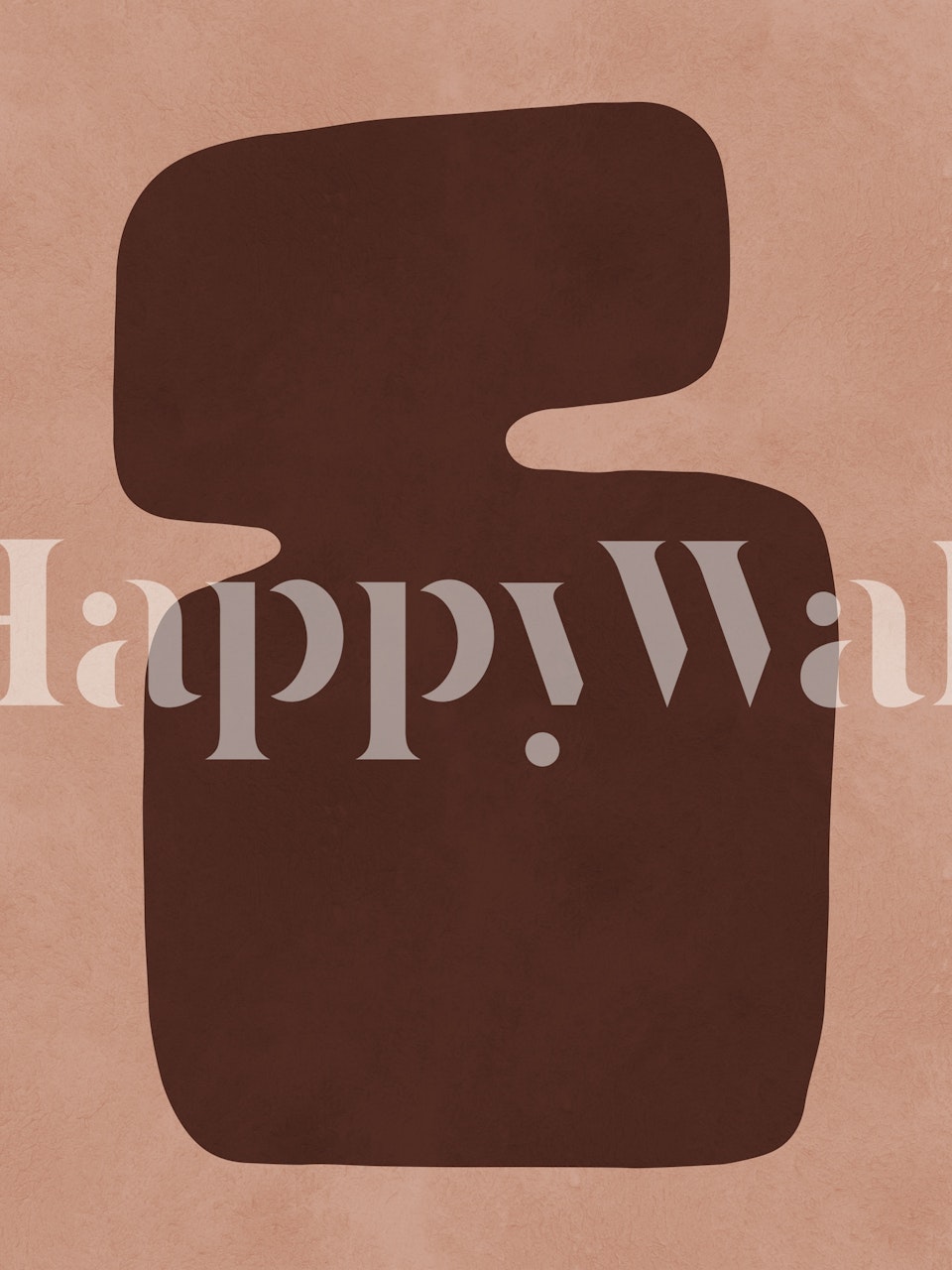 Geometric modern art tapet i et rom