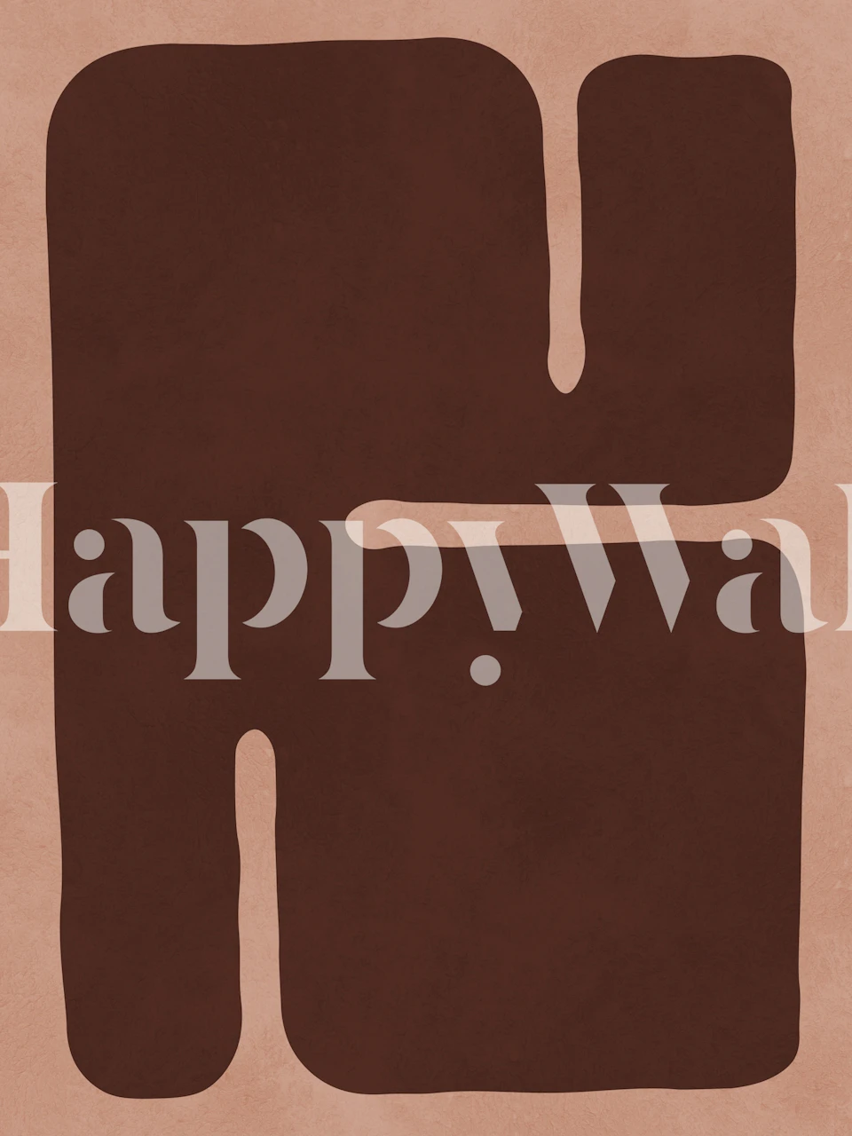 Geometric modern art wallpaper in a room